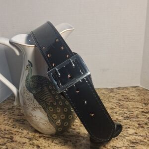 Dutyman Leather Belt with Silver Buckle